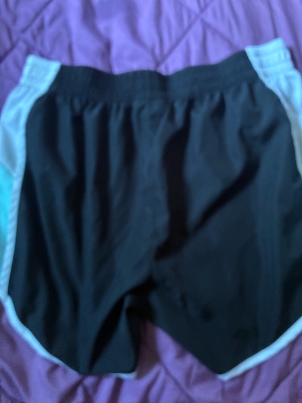 Zone Pro Black Athletic Shorts with White Trim